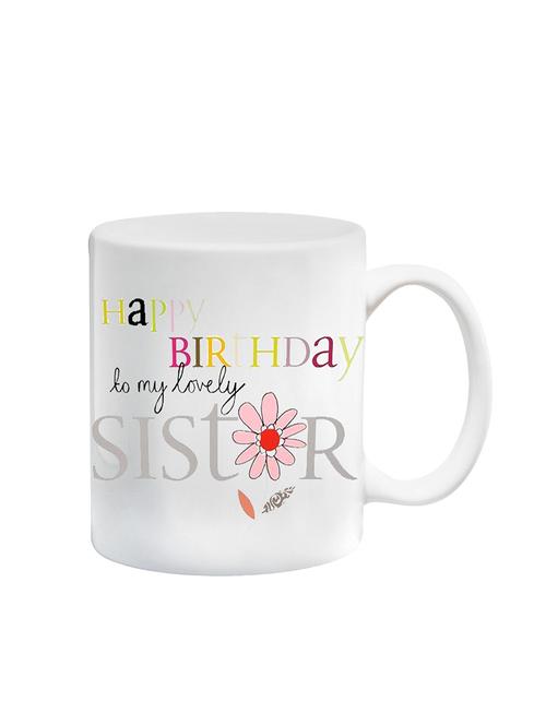 stylish printed sister birthday mug - 13372347 - Very Small Image - 1