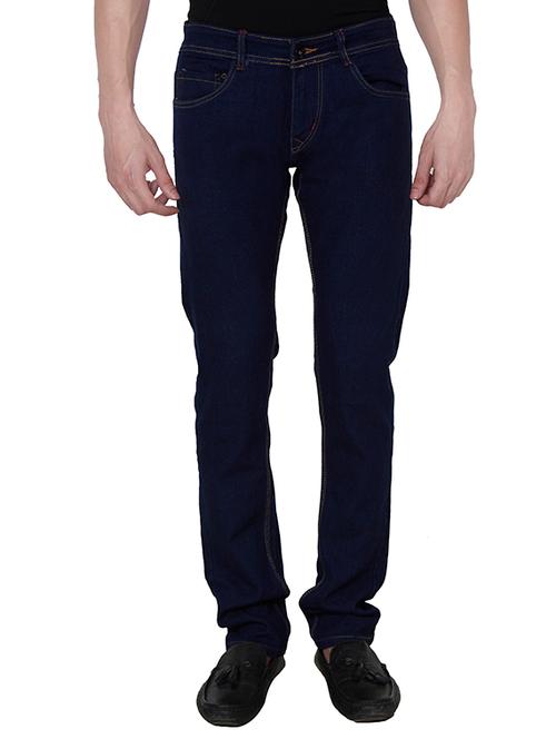 dark blue cotton regular jean - 13373212 - Very Small Image - 1