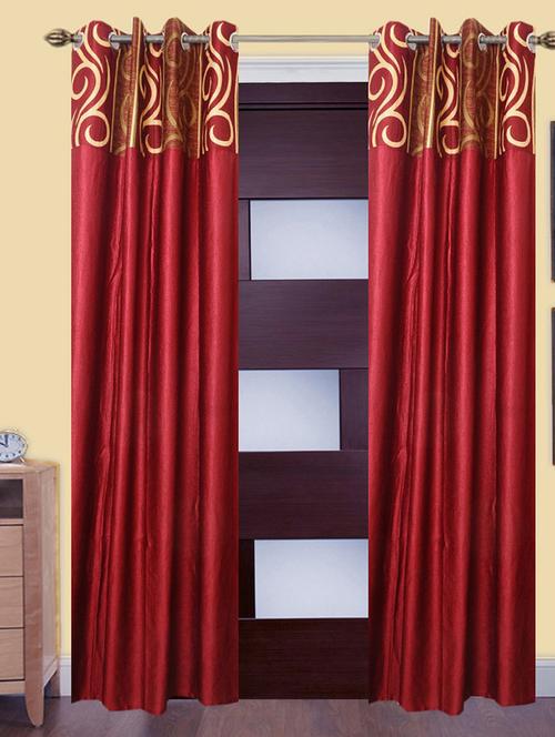 victory beautiful polyester eyelet door curtain - 13375384 - Very Small Image - 1