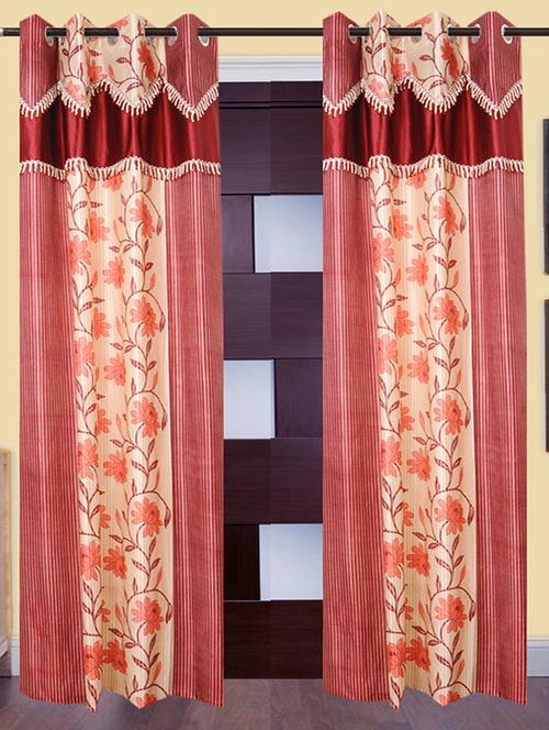 victory beautiful polyester eyelet door curtain - 13375466 - Very Small Image - 1