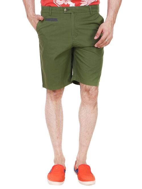 green cotton bermuda shorts - 13376069 - Very Small Image - 1