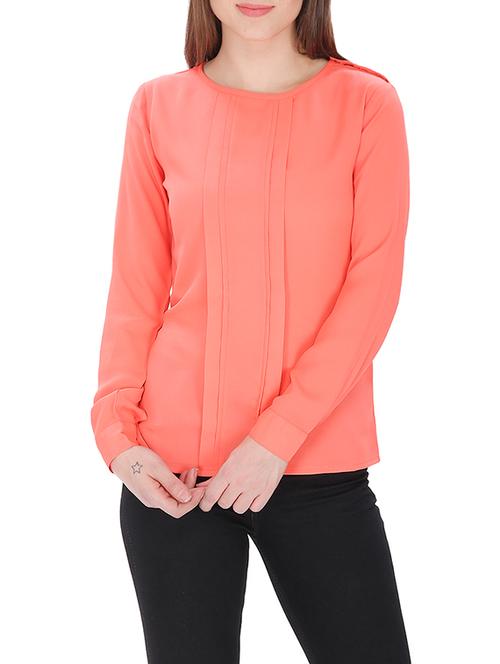 solid pink regular top - 13383350 - Very Small Image - 1