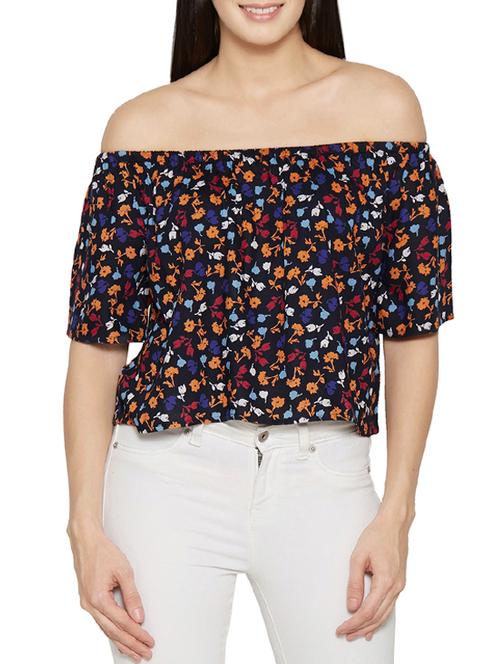 off shoulder floral top - 13385019 - Very Small Image - 1