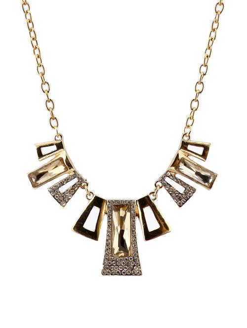 lass vouge golden embellished necklace - 13385203 - Very Small Image - 1