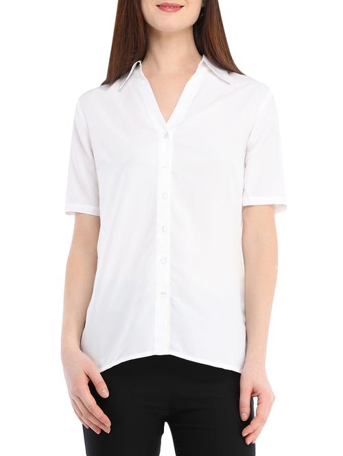 white regular shirt - 13386431 - Very Small Image - 1