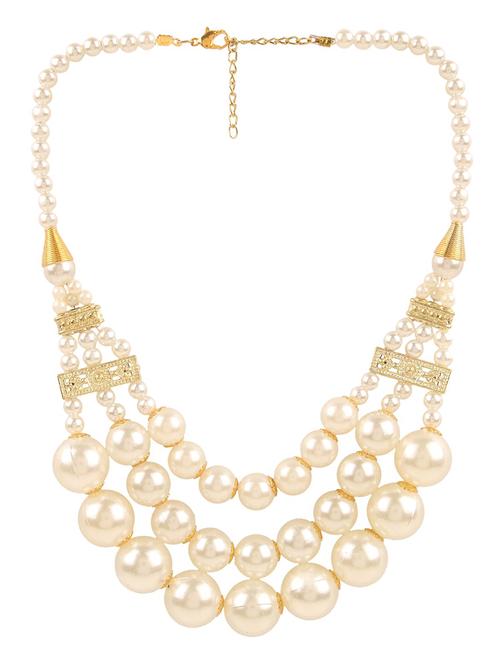 white gold plated long necklace - 13387617 - Very Small Image - 1