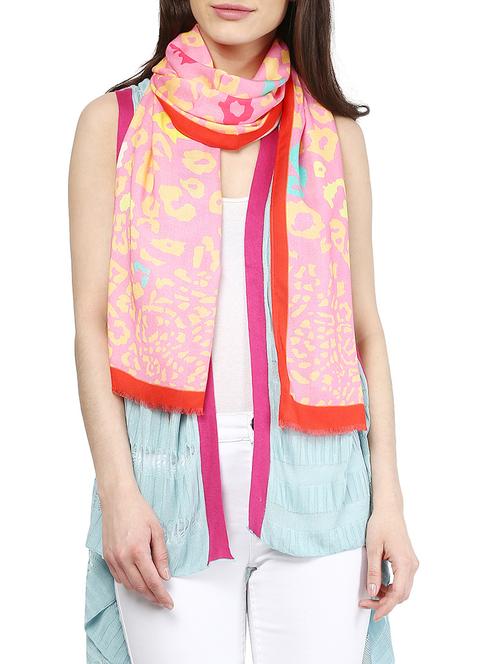 printed viscose stole - 13389428 - Very Small Image - 1