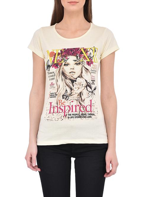 yellow cotton regular tshirt - 13390773 - Very Small Image - 1