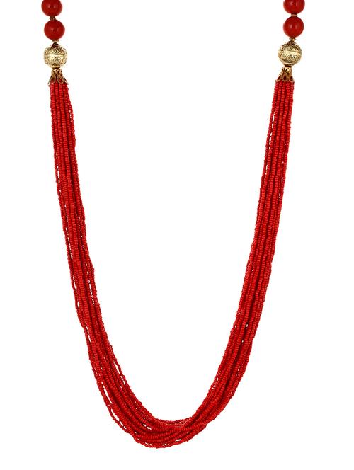 red crystal long necklace - 13391345 - Very Small Image - 1