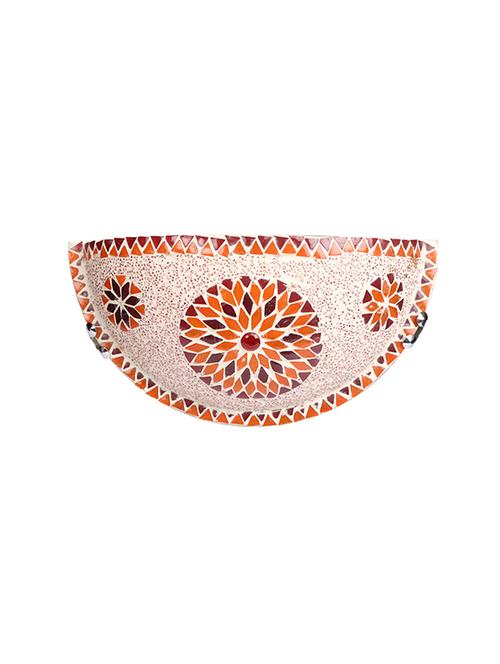 earthenmetal mosaic style semi-circular shaped night lamp - 13392827 - Very Small Image - 1
