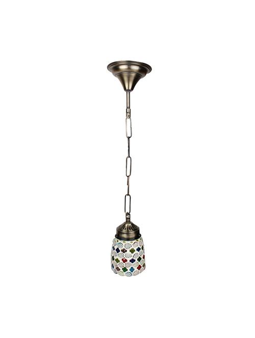 earthenmetal handcrafted multicoloured mosaic hanging light - 13392836 - Very Small Image - 1