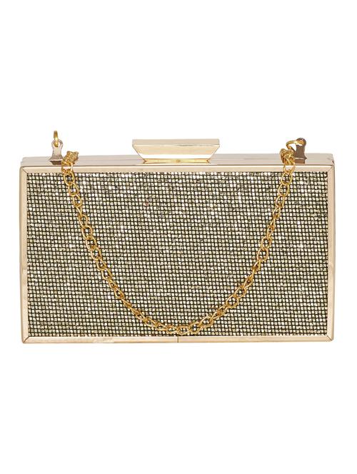 gold canvas clutch - 13393210 - Very Small Image - 1