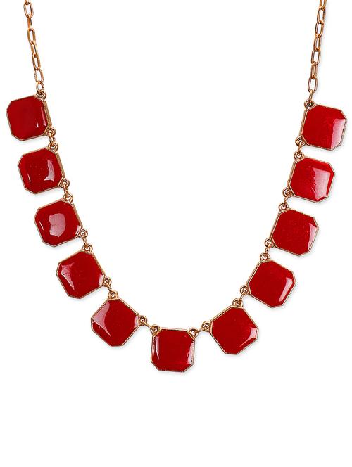 lass vogue red stone necklace - 13393457 - Very Small Image - 1