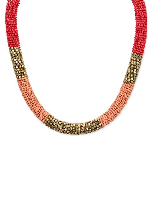 lass vogue beautiful coral statement necklace - 13393646 - Very Small Image - 1