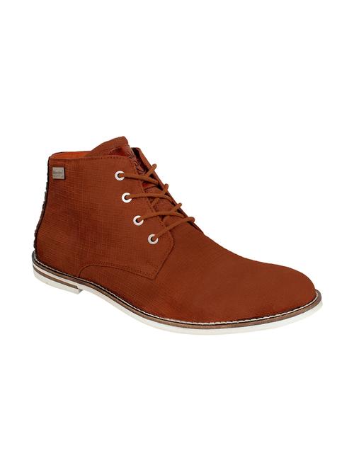 brown canvas lace up boots - 13393663 - Very Small Image - 1
