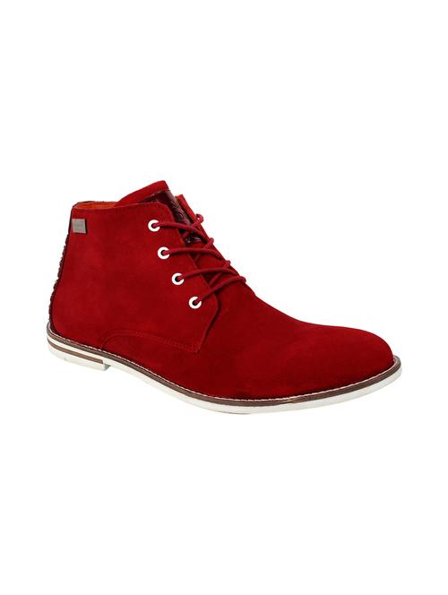 red suede low ankle boots - 13393664 - Very Small Image - 1