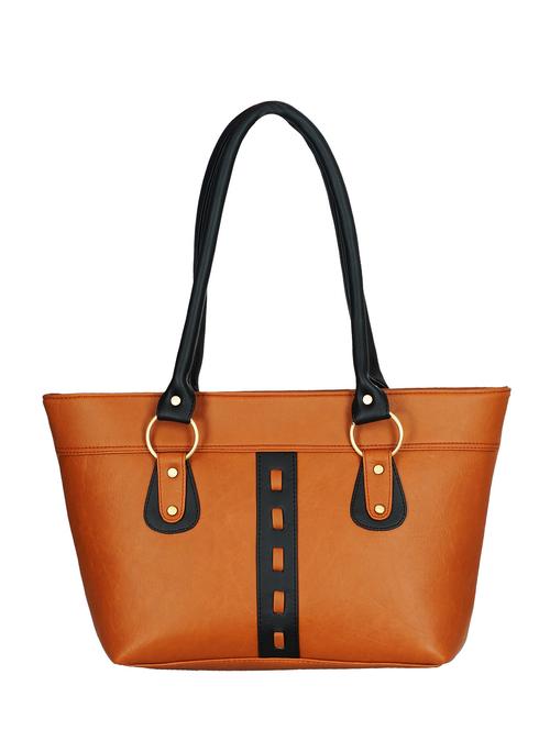 brown leatherette handbag - 13394275 - Very Small Image - 1