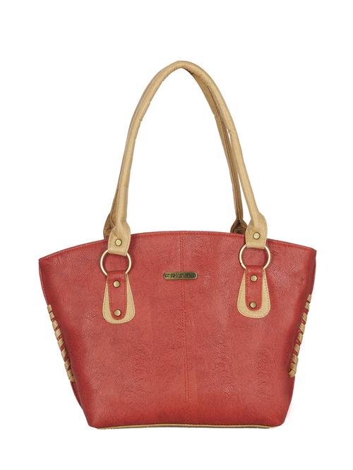 orange leatherette handbag - 13394300 - Very Small Image - 1