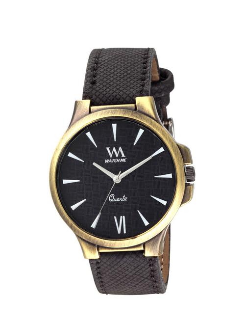 watch me black dial black leather watch for men wmal-186twm - 13394358 - Very Small Image - 1