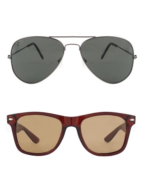 zyaden combo of two sunglasses wayfarer & aviator - 13396754 - Very Small Image - 1