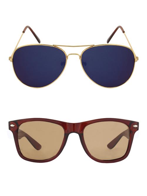 zyaden combo of two sunglasses wayfarer & aviator - 13396759 - Very Small Image - 1