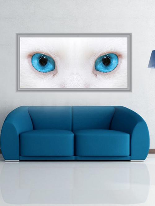 impression cat eyes wall sticker - 13396780 - Very Small Image - 1