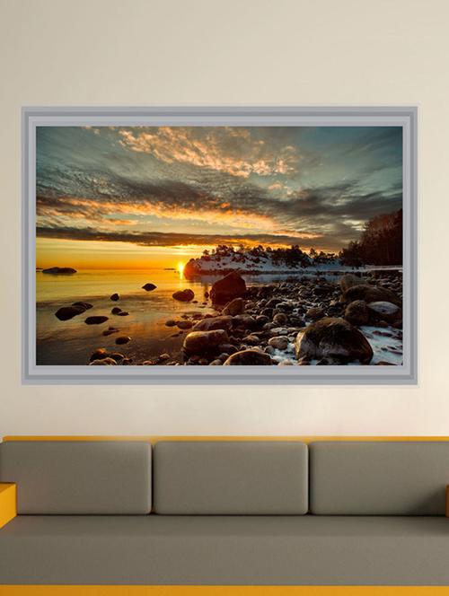 impression sun sky wall sticker - 13396810 - Very Small Image - 1