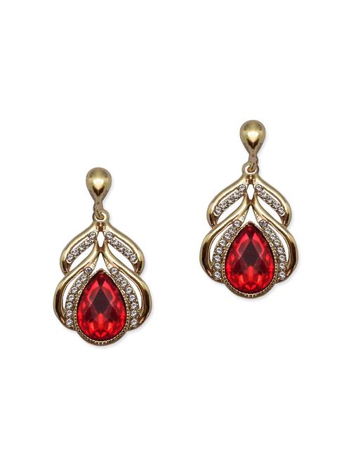 red metal drop earring - 13396894 - Very Small Image - 1