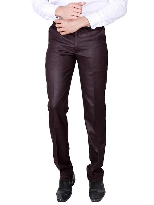 brown cotton blend formal trouser - 13398323 - Very Small Image - 1