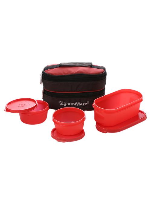 signoraware executive pack of 3 lunch box - 13406770 - Very Small Image - 1