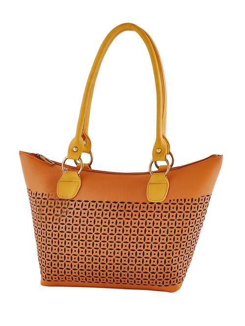 tan leatherette handbag - 13408521 - Very Small Image - 1