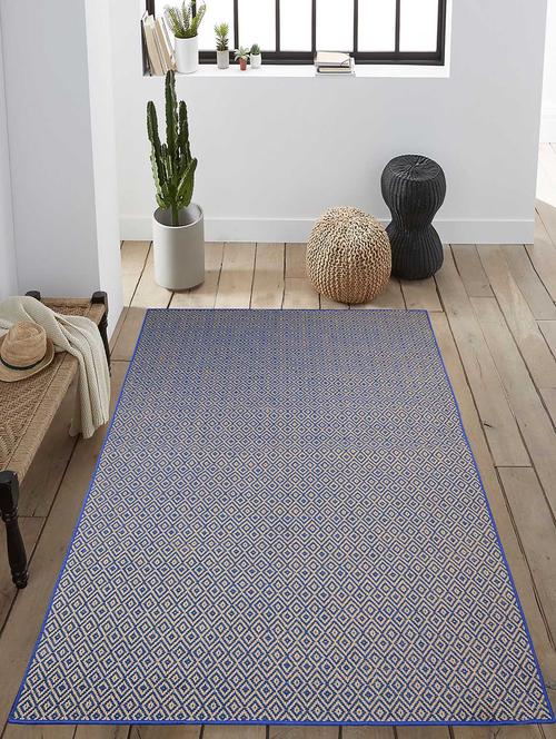 saral home premium quality modern jute n cotton made floor carpet - 13409048 - Very Small Image - 1