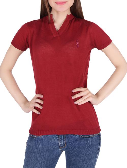 red cotton regular tshirt - 13410352 - Very Small Image - 1
