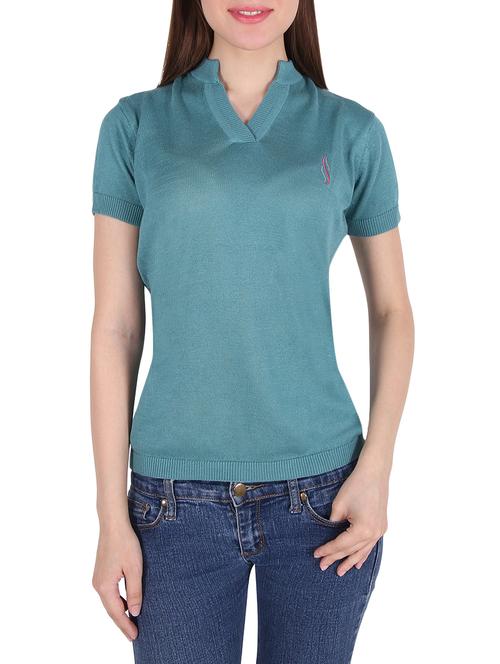 green cotton regular tshirt - 13410354 - Very Small Image - 1