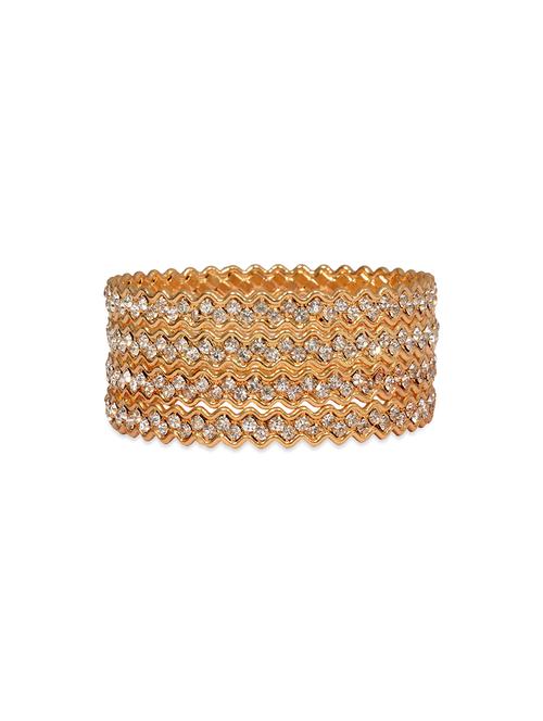 traditional designer original look golden bangles - 13410674 - Very Small Image - 1