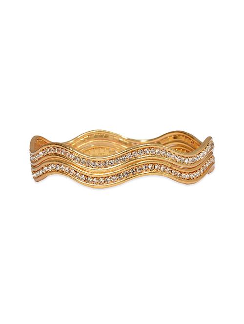 traditional designer original look golden bangles - 13410680 - Very Small Image - 1