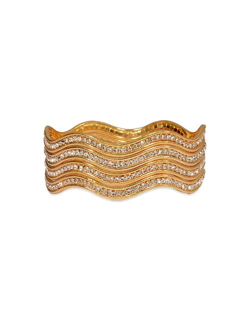 traditional designer original look golden bangles - 13410681 - Very Small Image - 1