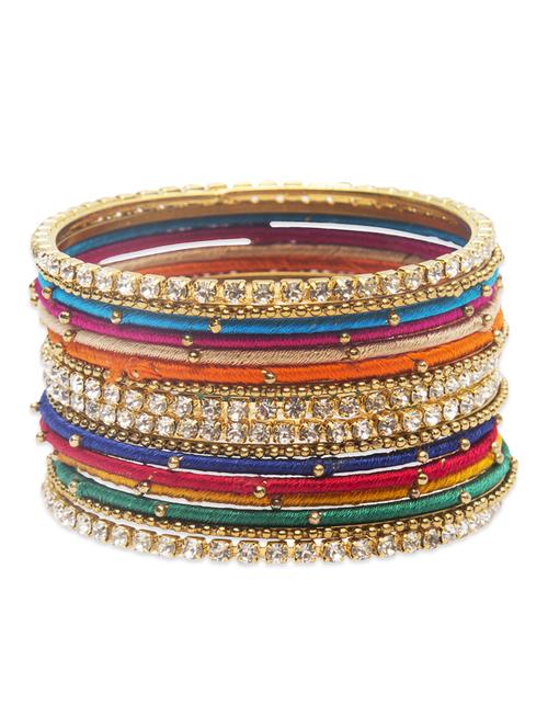 traditional designer original look golden bangles - 13410686 - Very Small Image - 1