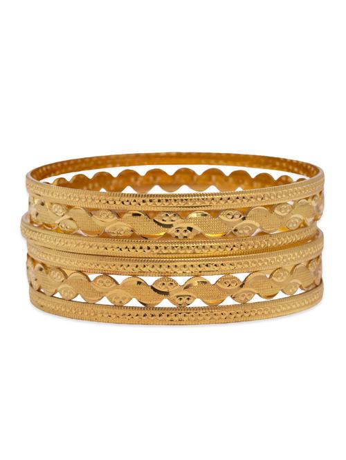 traditional designer original look golden bangles - 13410701 - Very Small Image - 1