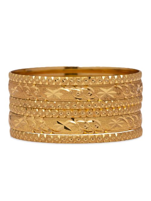 traditional designer original look golden bangles - 13410705 - Very Small Image - 1