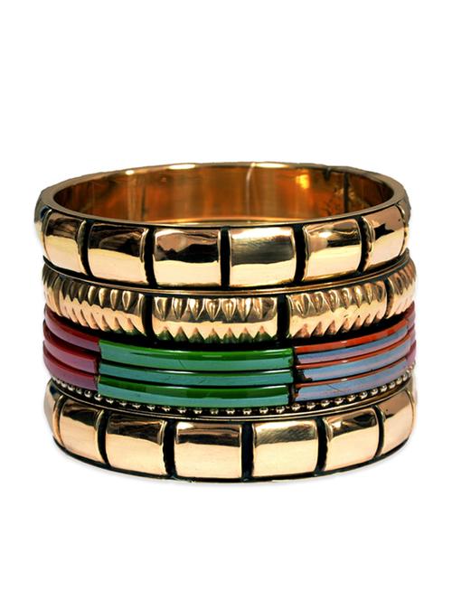 multi colored brass bangle - 13410750 - Very Small Image - 1