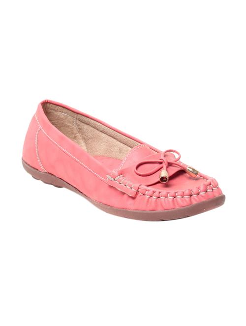 pink faux leather slip on moccasins - 13410889 - Very Small Image - 1