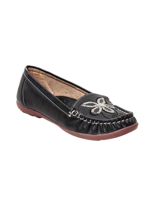 black slip on embellished loafer - 13410896 - Very Small Image - 1