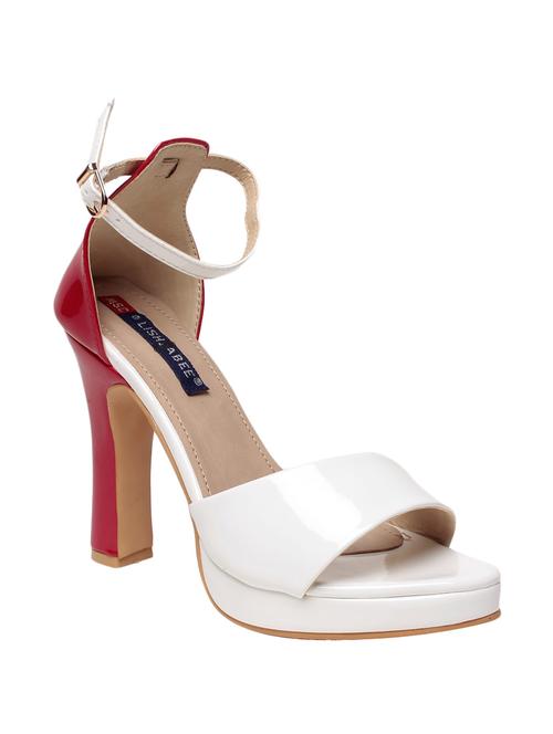 white ankle strap sandal - 13411099 - Very Small Image - 1