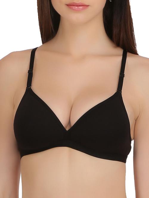 lightly padded solid bra - 13411531 - Very Small Image - 1