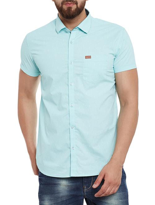 green cotton casual shirt - 13412870 - Very Small Image - 1