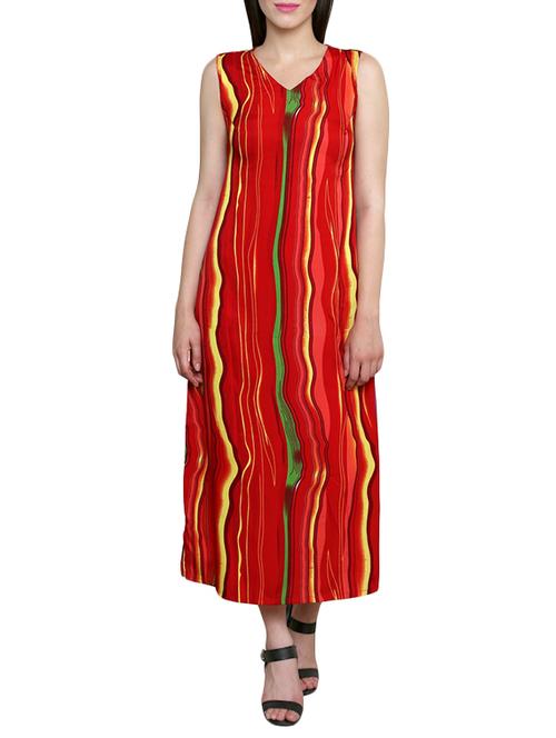 red crepe nighty - 13412927 - Very Small Image - 1