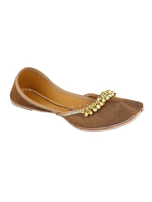 brown embellished jutis - 13418158 - Very Small Image - 1