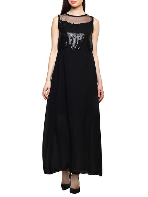 sequins detail maxi dress - 13418642 - Very Small Image - 1