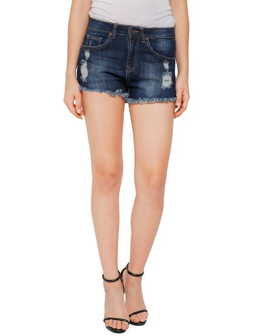blue denim short - 13419561 - Very Small Image - 1